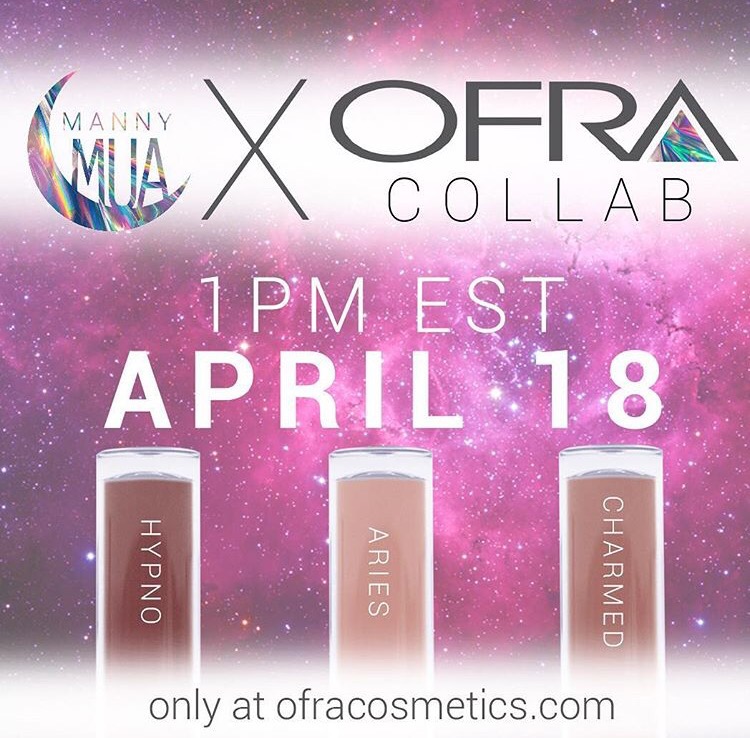 Mannymua x Ofra Cosmetics: Releases April 18 10am pst 1pm est