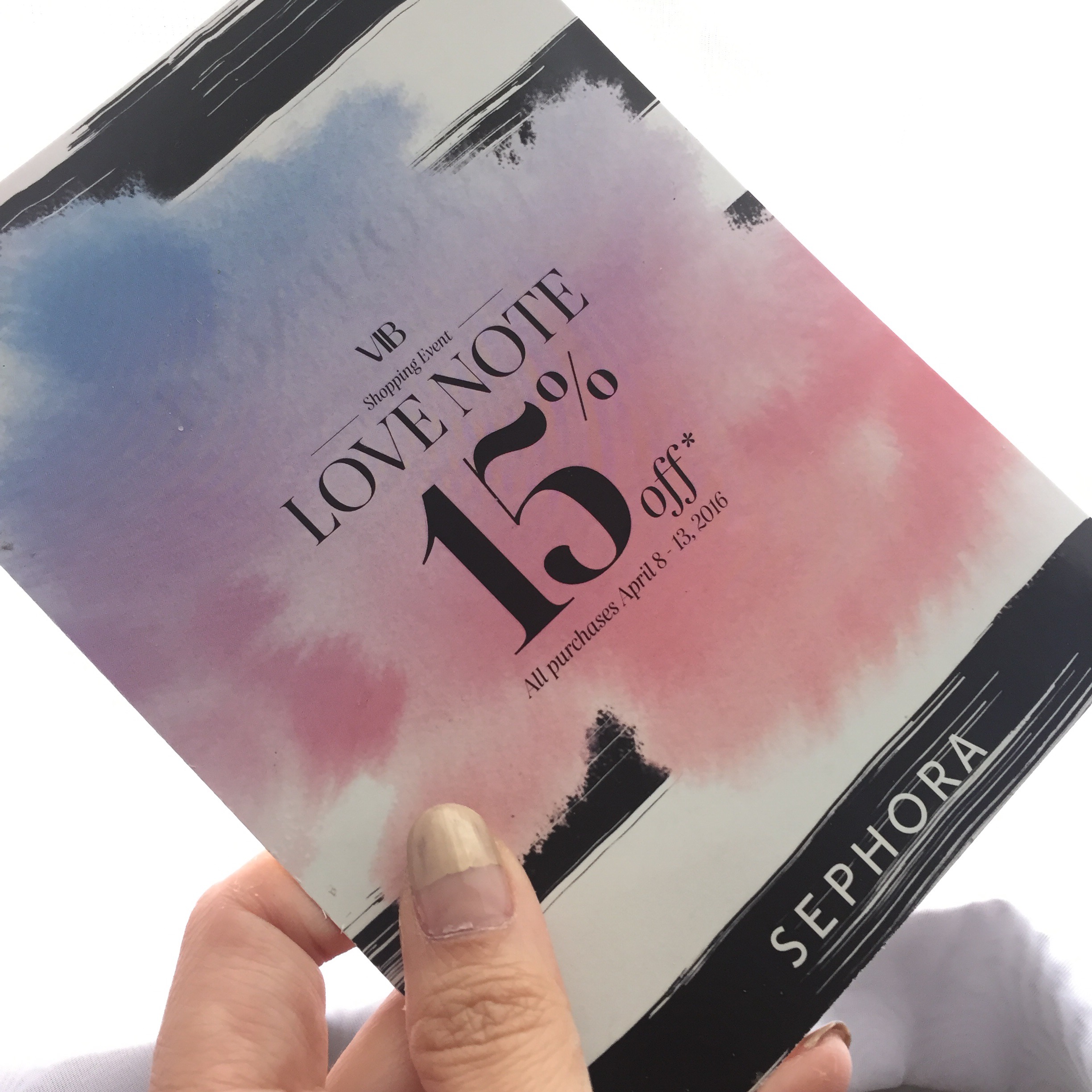 Sephora Promo code for VIB : VIBNOTE